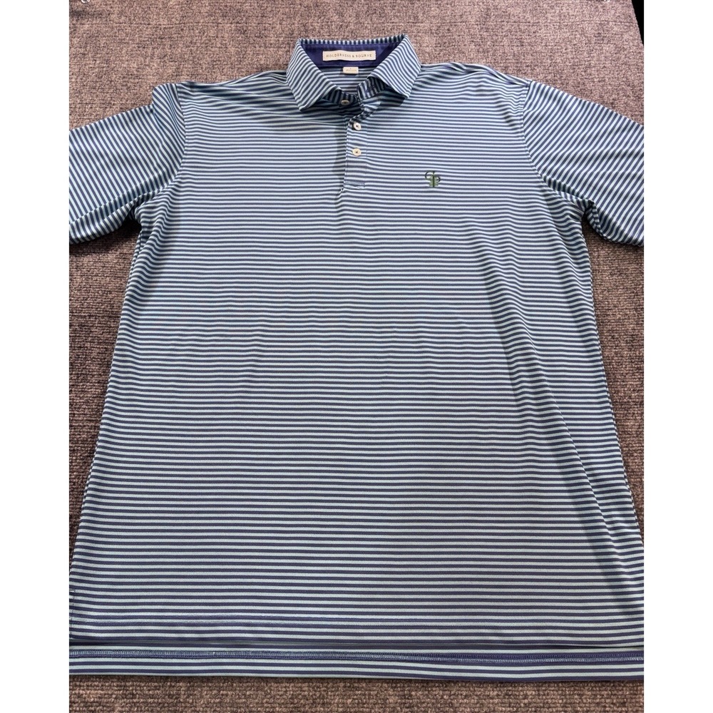 Holderness & Bourne x Calusa Pines Golf Club Polo Shirt Men's L Tailored Fit